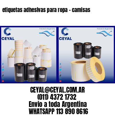 etiquetas adhesivas para ropa – camisas