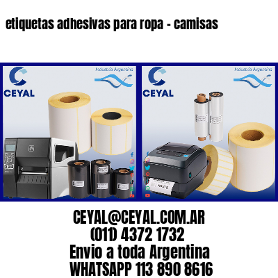 etiquetas adhesivas para ropa – camisas