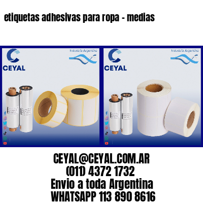 etiquetas adhesivas para ropa – medias