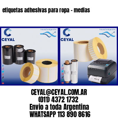 etiquetas adhesivas para ropa – medias