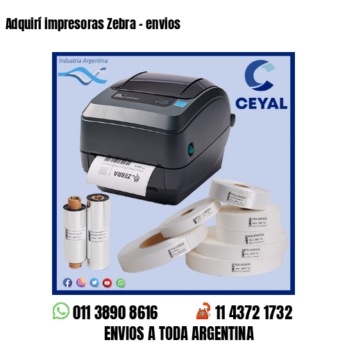Adquirí impresoras Zebra – envios
