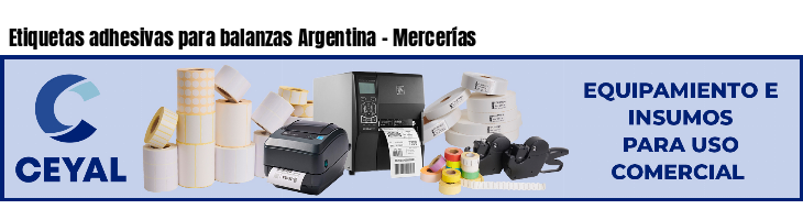 Etiquetas adhesivas para balanzas Argentina - Mercerías