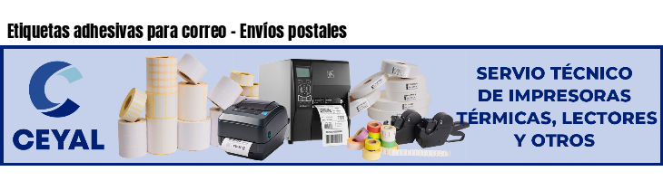 Etiquetas adhesivas para correo - Envíos postales