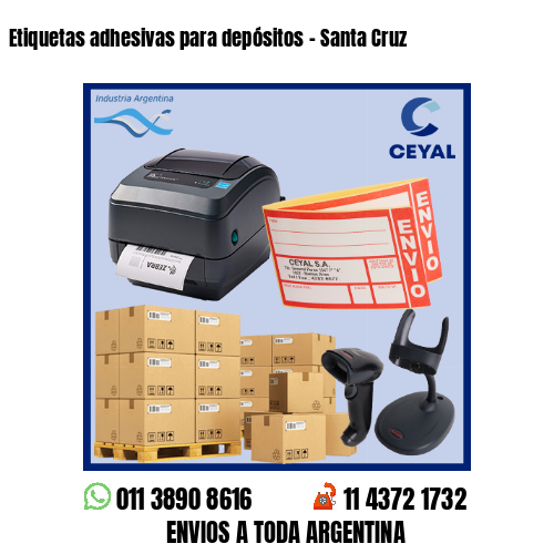 Etiquetas adhesivas para depósitos – Santa Cruz