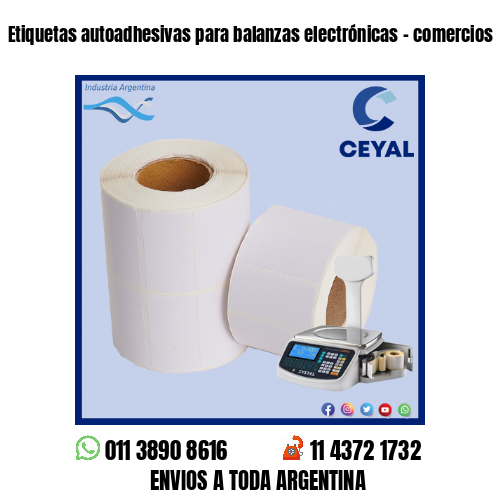 Etiquetas autoadhesivas para balanzas electrónicas – comercios