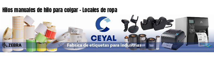 Hilos manuales de hilo para colgar - Locales de ropa