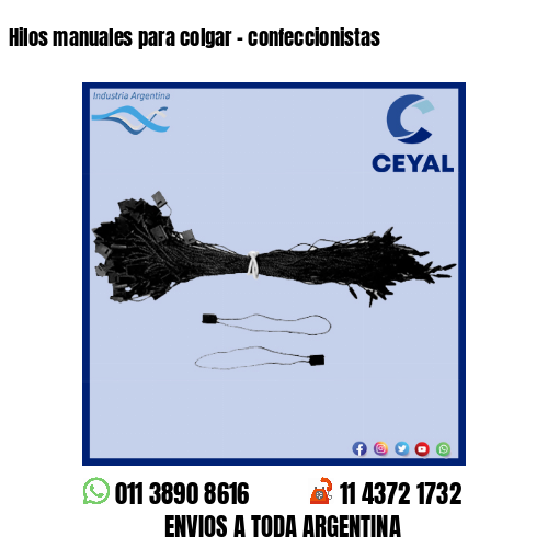 Hilos manuales para colgar – confeccionistas