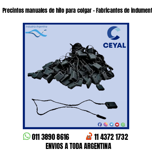 Precintos manuales de hilo para colgar – Fabricantes de indumentaria