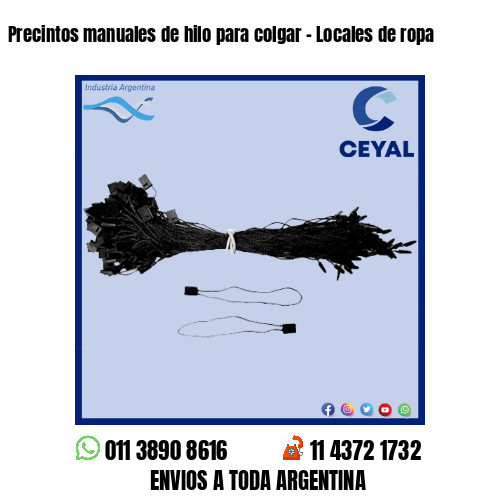Precintos manuales de hilo para colgar – Locales de ropa