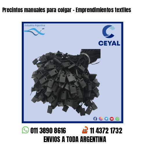 Precintos manuales para colgar – Emprendimientos textiles