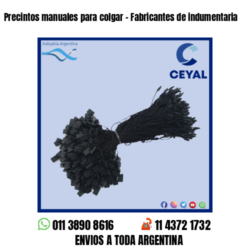 Precintos manuales para colgar – Fabricantes de indumentaria