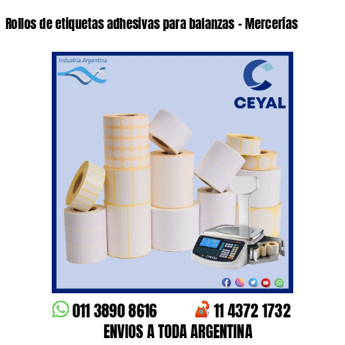 Rollos de etiquetas adhesivas para balanzas – Mercerías