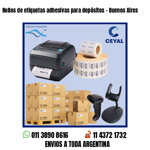 Rollos de etiquetas adhesivas para depósitos – Buenos Aires