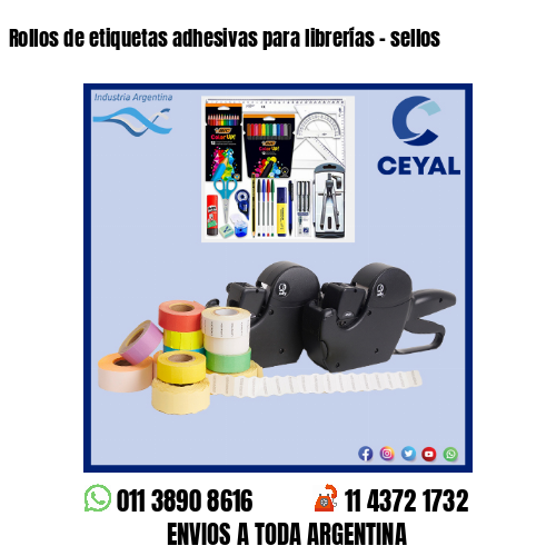 Rollos de etiquetas adhesivas para librerías – sellos