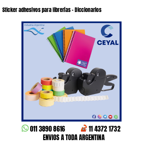 Sticker adhesivos para librerías – Diccionarios