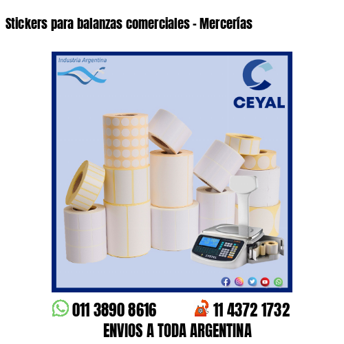 Stickers para balanzas comerciales – Mercerías