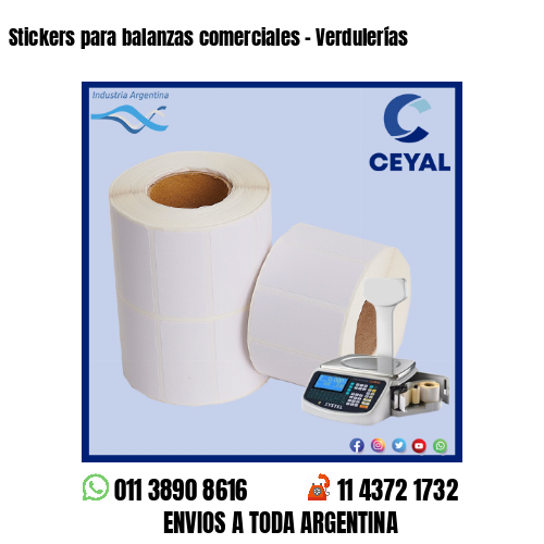 Stickers para balanzas comerciales – Verdulerías