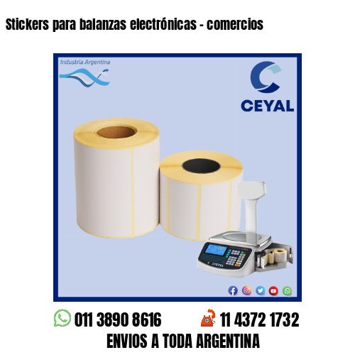 Stickers para balanzas electrónicas – comercios