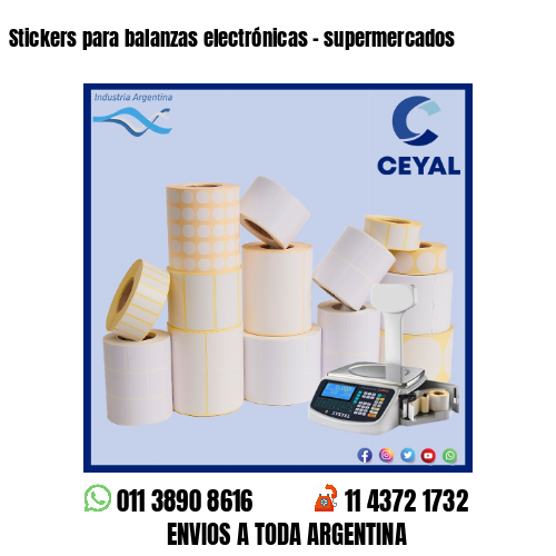 Stickers para balanzas electrónicas – supermercados