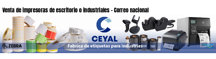 Venta de impresoras de escritorio o industriales - Correo nacional