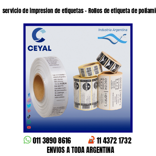 servicio de impresion de etiquetas – Rollos de etiqueta de poliamida