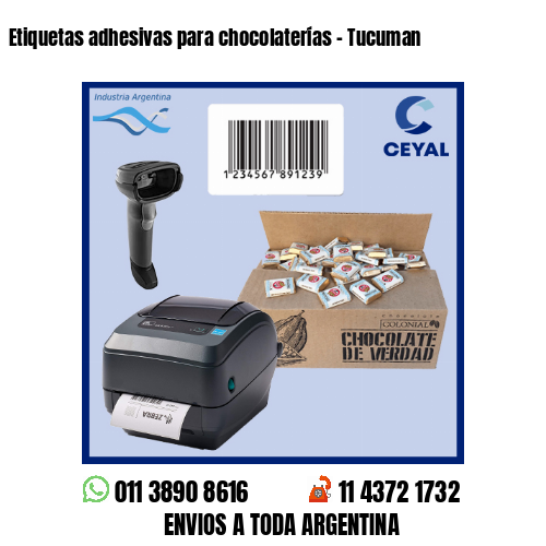Etiquetas adhesivas para chocolaterías – Tucuman