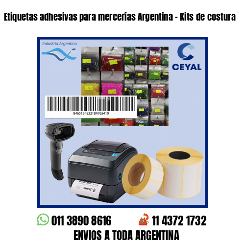 Etiquetas adhesivas para mercerías Argentina – Kits de costura