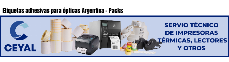 Etiquetas adhesivas para ópticas Argentina - Packs