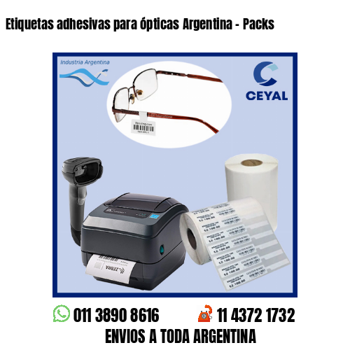 Etiquetas adhesivas para ópticas Argentina – Packs