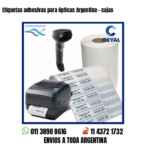 Etiquetas adhesivas para ópticas Argentina – cajas