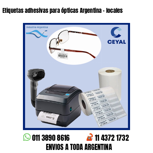 Etiquetas adhesivas para ópticas Argentina – locales
