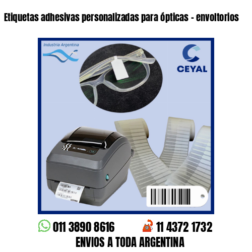 Etiquetas adhesivas personalizadas para ópticas – envoltorios