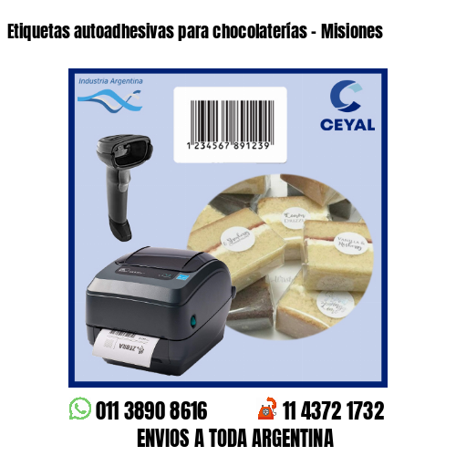 Etiquetas autoadhesivas para chocolaterías – Misiones