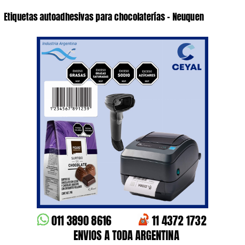 Etiquetas autoadhesivas para chocolaterías – Neuquen