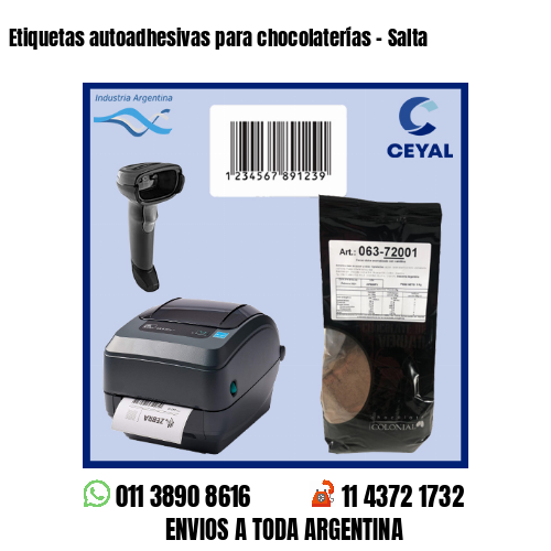 Etiquetas autoadhesivas para chocolaterías – Salta