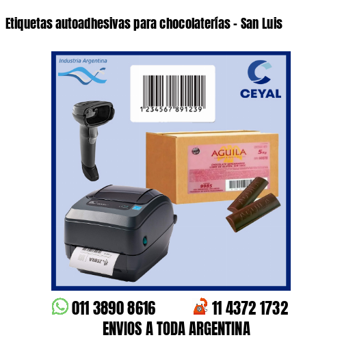 Etiquetas autoadhesivas para chocolaterías – San Luis