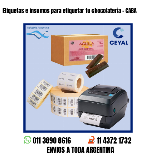 Etiquetas e insumos para etiquetar tu chocolatería – CABA