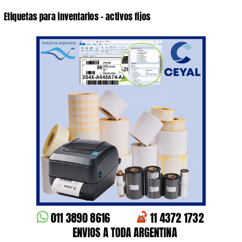 Etiquetas para inventarios – activos fijos