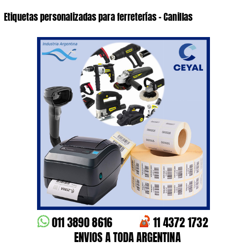 Etiquetas personalizadas para ferreterías – Canillas