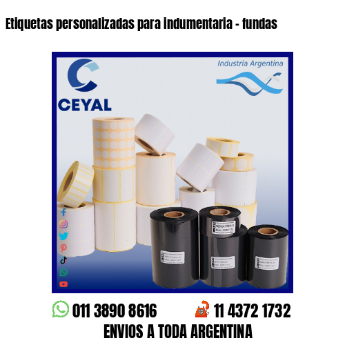 Etiquetas personalizadas para indumentaria – fundas