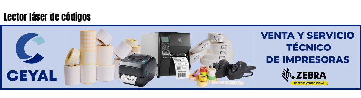 Lector láser de códigos
