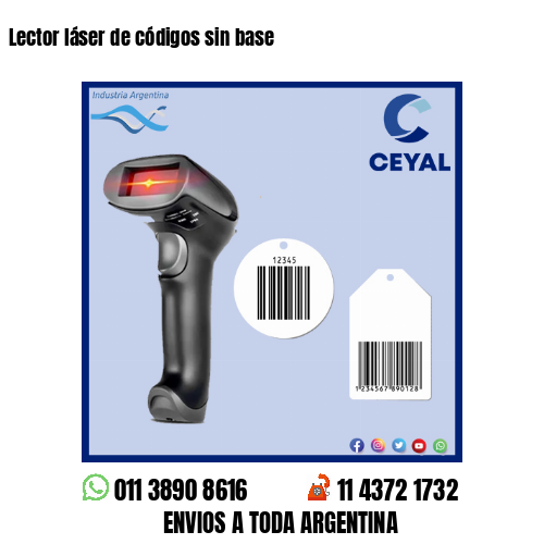 Lector láser de códigos sin base