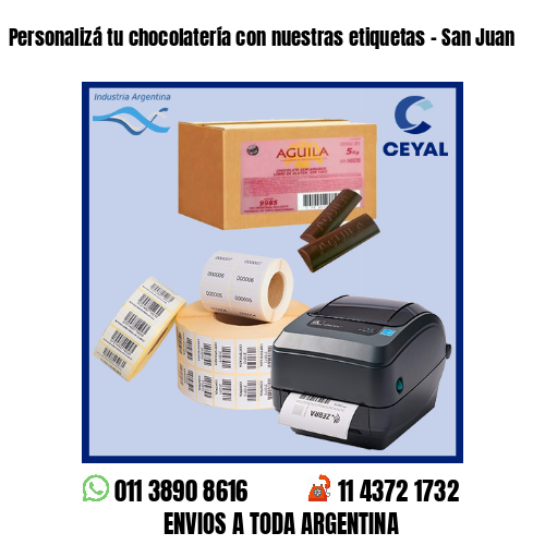 Personalizá tu chocolatería con nuestras etiquetas – San Juan