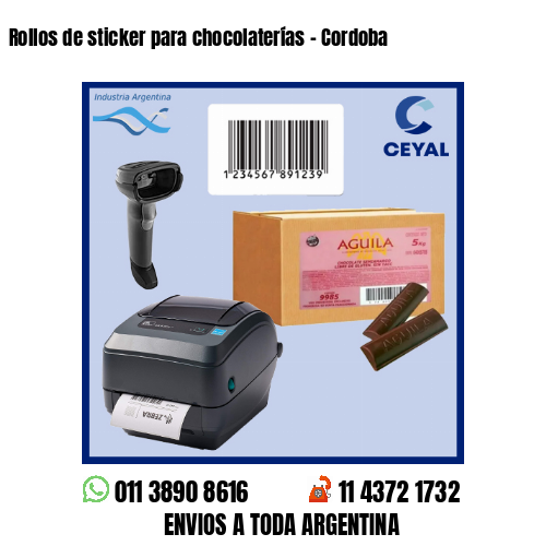 Rollos de sticker para chocolaterías – Cordoba