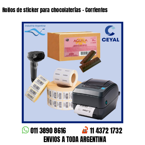 Rollos de sticker para chocolaterías – Corrientes