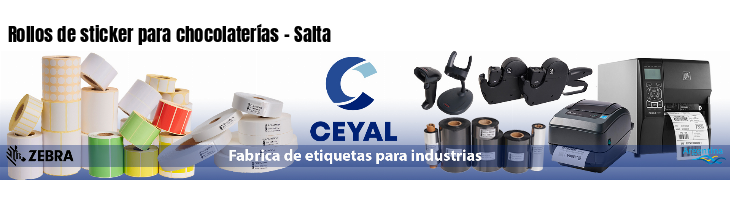 Rollos de sticker para chocolaterías - Salta