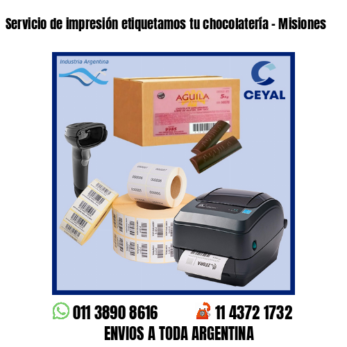 Servicio de impresión etiquetamos tu chocolatería – Misiones