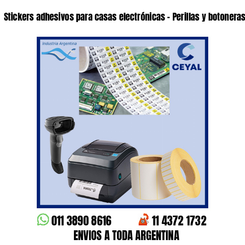Stickers adhesivos para casas electrónicas – Perillas y botoneras