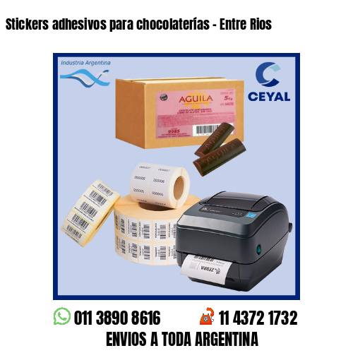 Stickers adhesivos para chocolaterías - Entre Rios