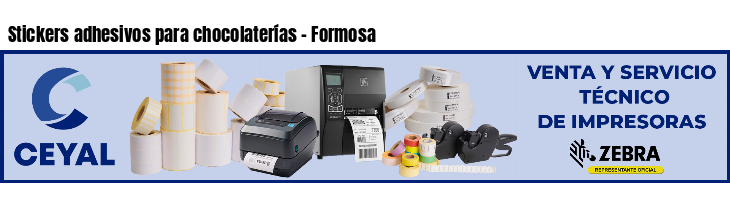 Stickers adhesivos para chocolaterías - Formosa